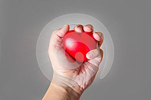 Hand hold heart