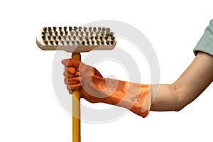 Hand hold show mop floor polishing scrubber