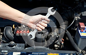 Hand hold wrenches for car repairs photo