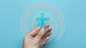 The Hand Holding Cross.AI generated image