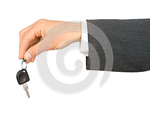 Hand Holding Car Key