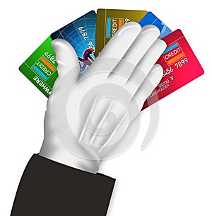 Hand holding Credit card