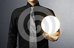 Hand holding Crystal Ball