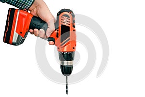 Hand holding driller or cordless