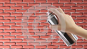 Hand holding a graffiti Spray