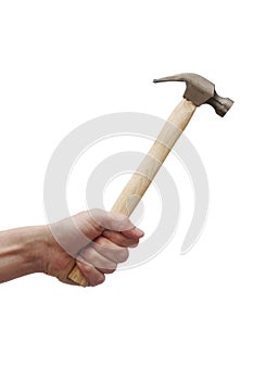 Hand Holding Hammer