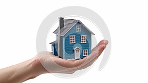 The hand holding house.AI generated image