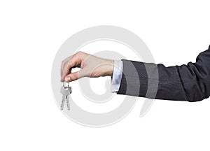 Hand holding key