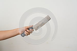 Hand holding a knife