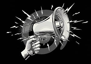 AI-Generated Megaphone Announcement