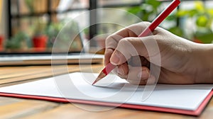 The Hand Holding Pencil.AI generated image