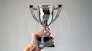 A Hand Holding Trophy.AI generated image