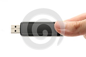 Hand holding Usb flash