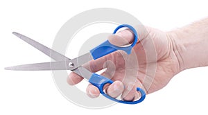 Hand holing scissors