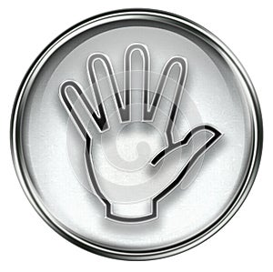 hand icon grey