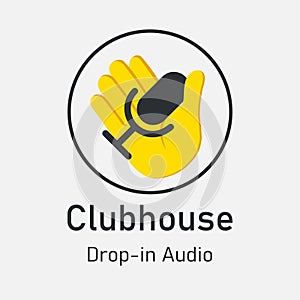 Hand icon for invite in Clubhouse social network
