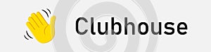 Hand icon for invite in Clubhouse social network