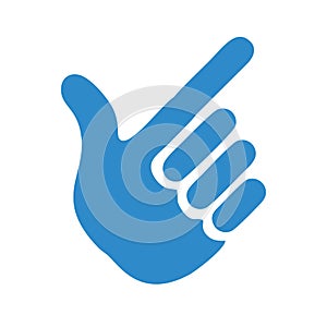 Hand icon in trendy design style.