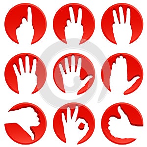 Hand icons