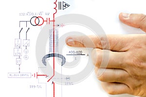 Hand electric scheme