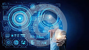 Hand Interacting Page Digital Interface Technology