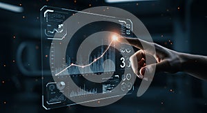 Interactive Data Analysis on Futuristic Interface