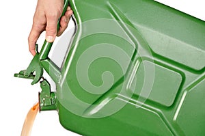 Hand with Jerrycan