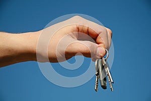 Hand with the keys