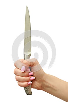 Hand with a knife
