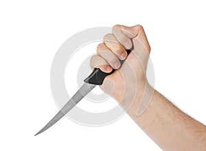 Hand with knife