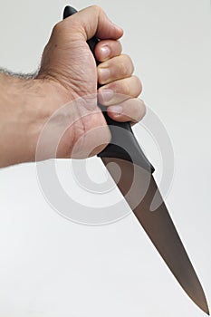 Hand with knife