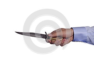 Hand with knife