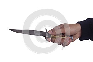 Hand with knife