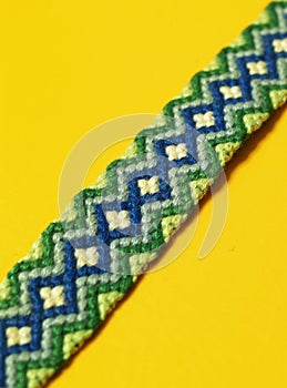 Hand knitted wristlet