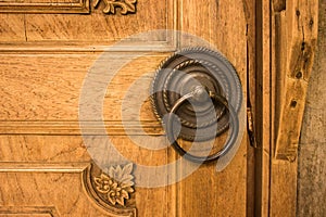Hand Knock Wooden Traditional Javanese Door