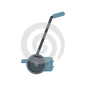 Hand lawn mower icon flat isolated vector
