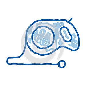 Hand Leash doodle icon hand drawn illustration