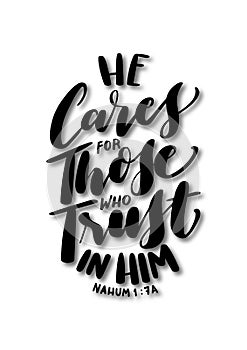 Hand Lettered Bible Quote. Positive Vibe