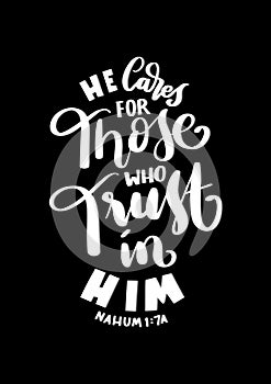 Hand Lettered Bible Quote. Positive Vibe