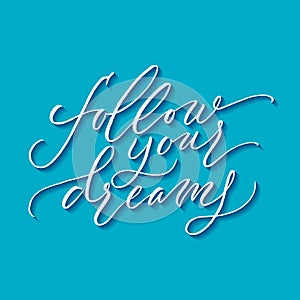 Hand lettering card, poster, print
