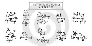 Hand Lettering Inspirational Vector Quote photo