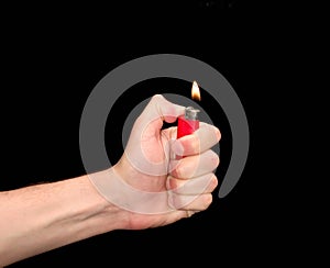 Hand with Lighter