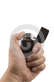 Hand with lighter