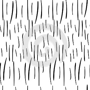 Hand lines seamless pattern, hand-drawn Different lines straight