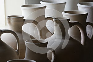 Hand-made ceramics.