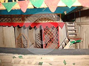 Hand Made House Model by Using Bamboo Material