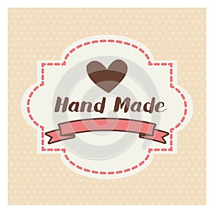 Hand Made label, handmade crafts workshop