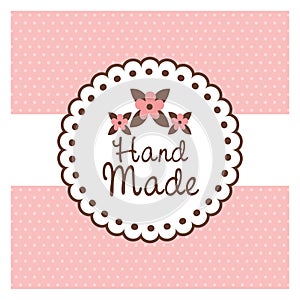 Hand Made label, handmade crafts workshop