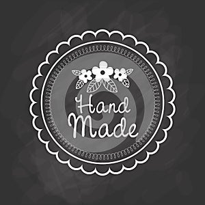 Hand Made label, handmade crafts workshop