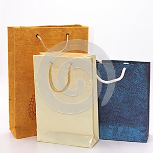 Hand made Paper Carry bags of various sizes and colors